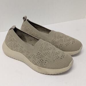 Skechers Seager Cup Slip-On Shoes, Taupe, Women's 8 M
